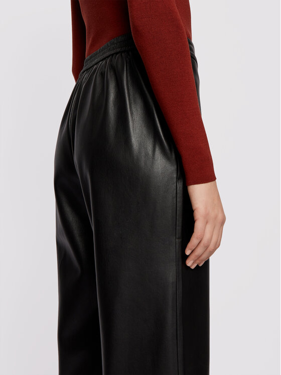 Pantaloni di pelle Taomie 50447662 Nero Regular