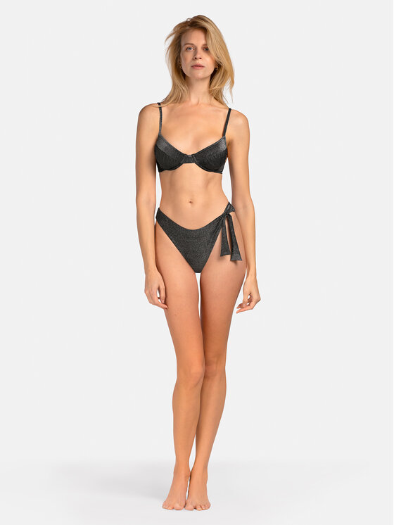 Miss Lou Miss Lou Bikini pezzo sotto D-LG3-CZ Nero