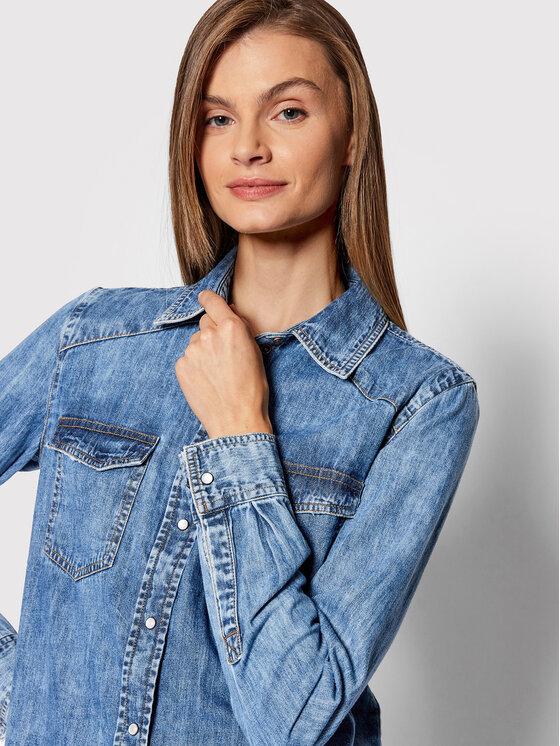 Camicia di jeans W2RH14 D14LA Blu scuro Regular