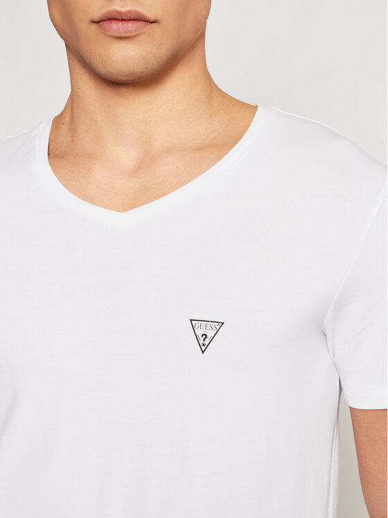 Guess Guess T-shirt U97M01 JR003 Bianco Slim Fit