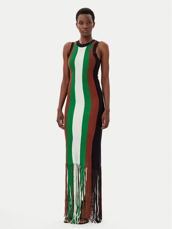 Silvian Heach Silvian Heach Rochie tricotată GPP25026VE Verde Regular Fit