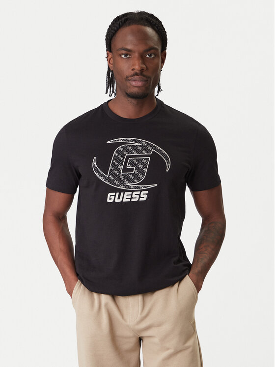 Guess Tricou Z6RI06 I3Z14 Negru Regular Fit