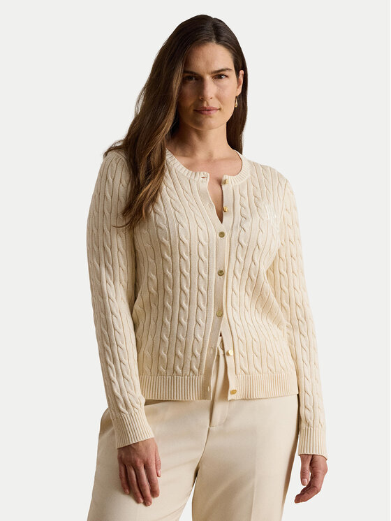 LAUREN RALPH LAUREN LAUREN RALPH LAUREN Kardigan 200P14040001 Krémová Regular Fit