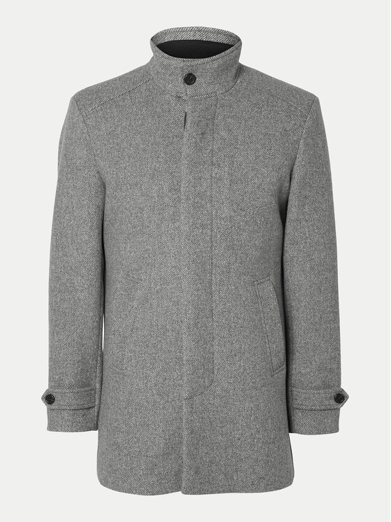 Selected Homme Selected Homme Vilnas mētelis 16094322 Pelēks Regular Fit