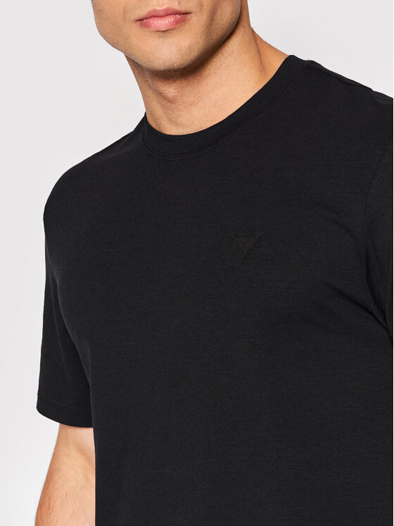 Guess Guess Футболка Z2YI12 JR06K Чорний Regular Fit