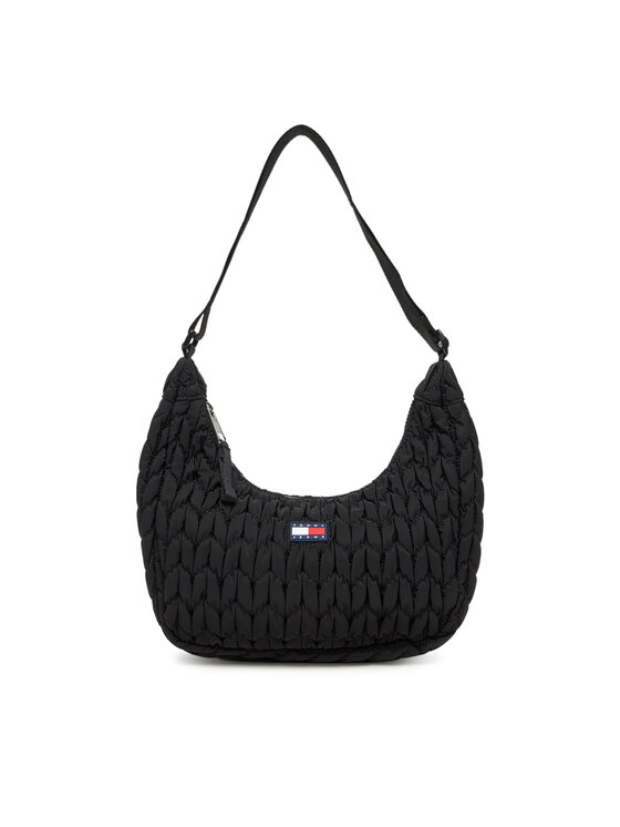 Geantă Tommy Jeans Tjw Urban Quilted AW0AW17546 Negru