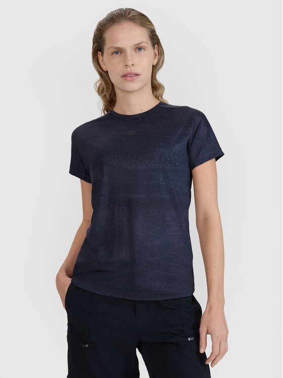 4F 4F Φανέλα ποδηλασίας 4FWSS25TFTSF1292-20A Μαύρο Regular Fit