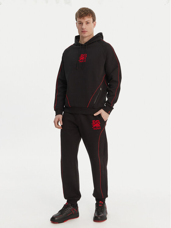 HUGO HUGO Mikina Dofrentis_RB 50559711 Černá Relaxed Fit