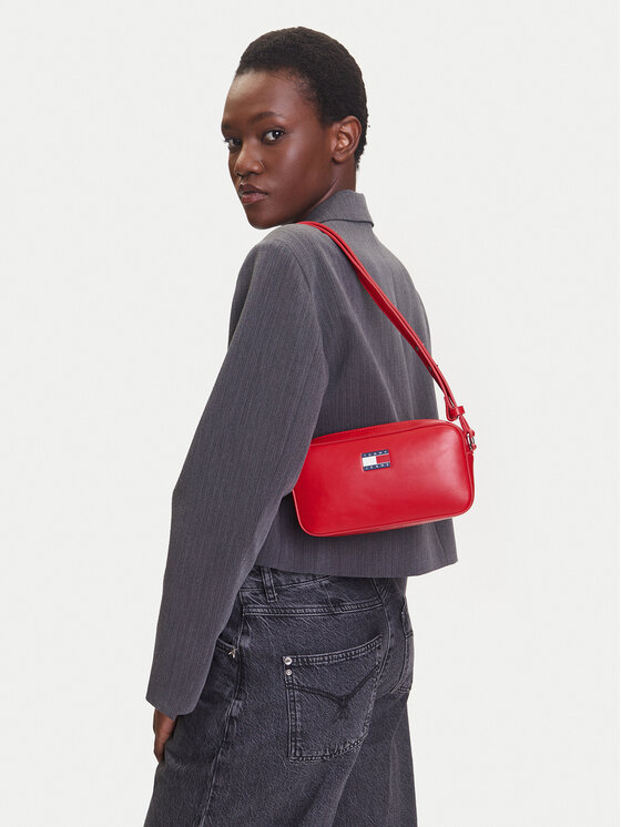 Tommy Jeans Tommy Jeans Kabelka Tjw Ess Must Convertible Camera AW0AW17290 Červená