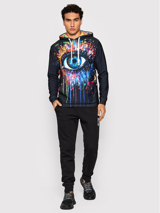 Felpa Unisex Black Fullprint Nero Regular Fit