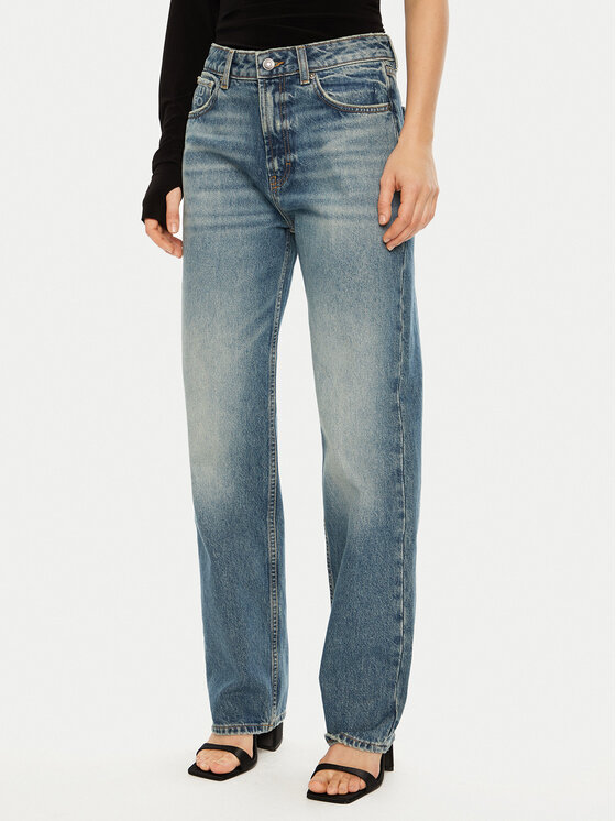 HUGO HUGO Farmer Gilissi 50530319 Kék Straight Fit