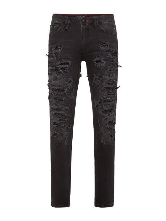 PHILIPP PLEIN PHILIPP PLEIN Jeansy 3297 Černá Slim Fit