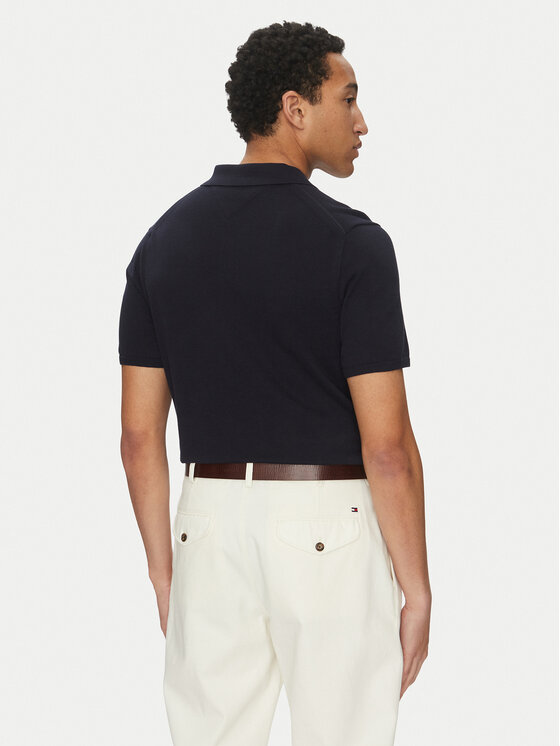 Tommy Hilfiger Tommy Hilfiger Polo Essential MW0MW37396 Granatowy Regular Fit