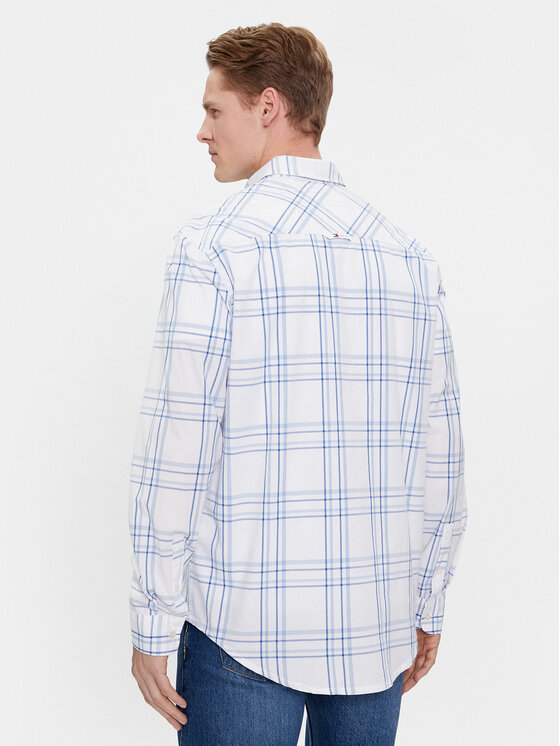 Tommy Jeans Tommy Jeans Πουκάμισο Poplin DM0DM18968 Λευκό Regular Fit