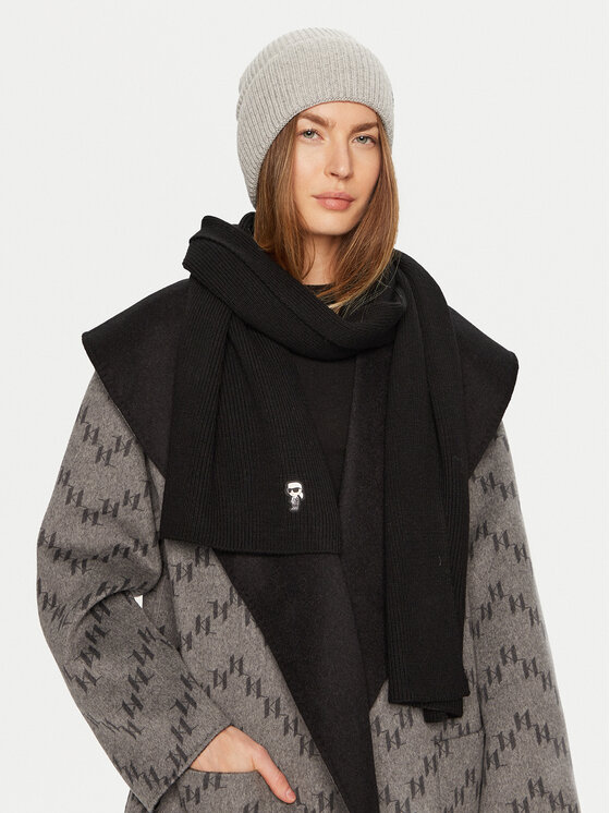 KARL LAGERFELD KARL LAGERFELD Зимен шал 246W3306 Черен