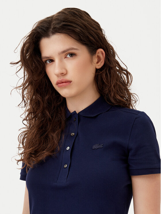 Lacoste Lacoste Sukienka codzienna EF5473 Granatowy Slim Fit