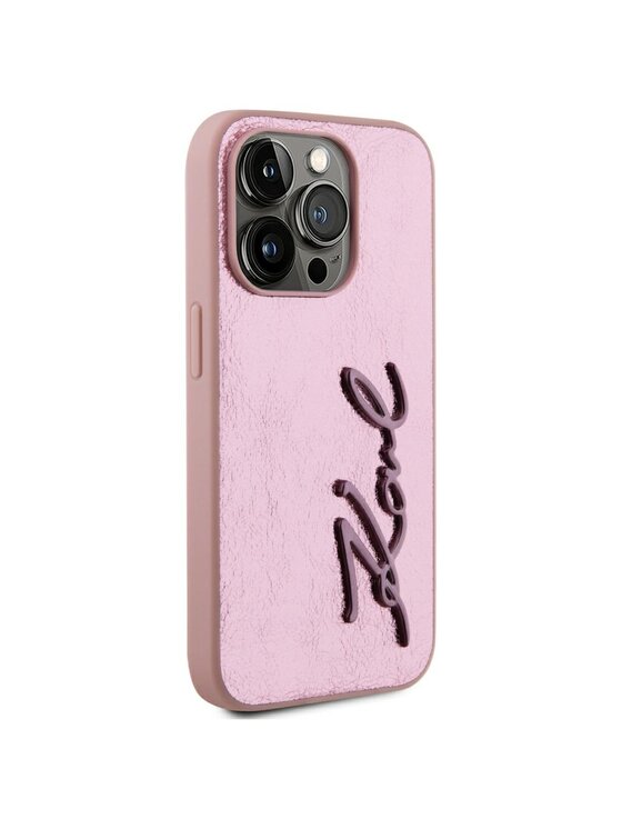 KARL LAGERFELD KARL LAGERFELD Etui na telefon iPhone 15 Pro Max Różowy