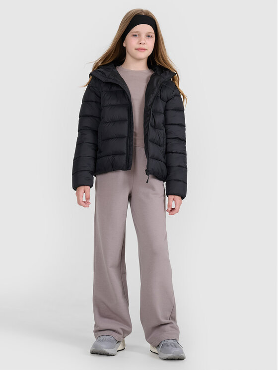 4F 4F Kurtka puchowa OUTERWEAR Czarny Regular Fit