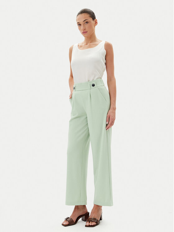JDY JDY Spodnie materiałowe Geggo 15208430 Zielony Wide Leg