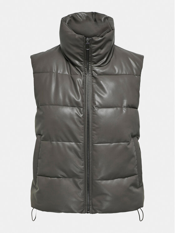 ONLY ONLY Αμάνικο Μπουφάν Anja 15316064 Γκρι Regular Fit