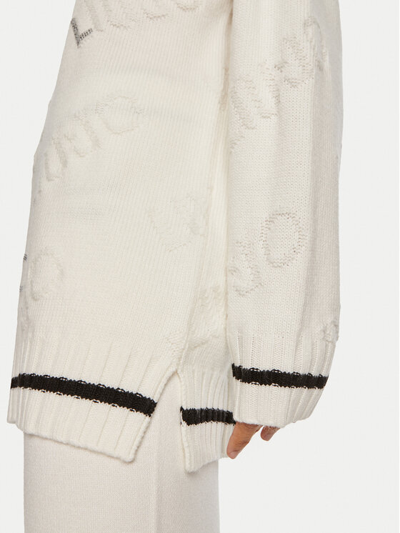 Liu Jo Liu Jo Pullover TF4173 MS55L C3447 Weiß Regular Fit