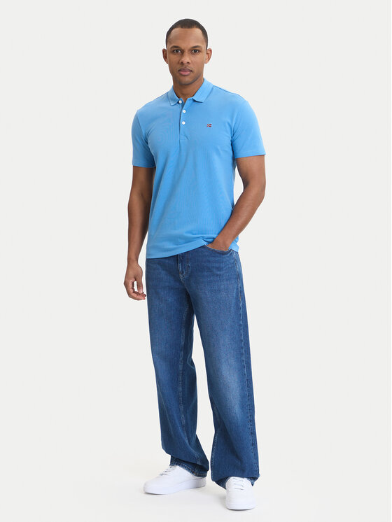 Napapijri Napapijri Polo Ealis NP0A4H8B Μπλε Regular Fit