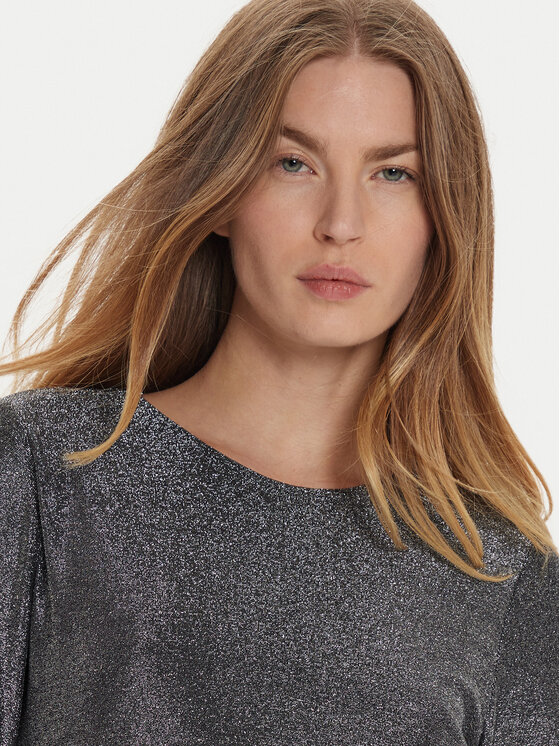 DKNY DKNY Sukienka koktajlowa DD4GAA85 Srebrny Regular Fit