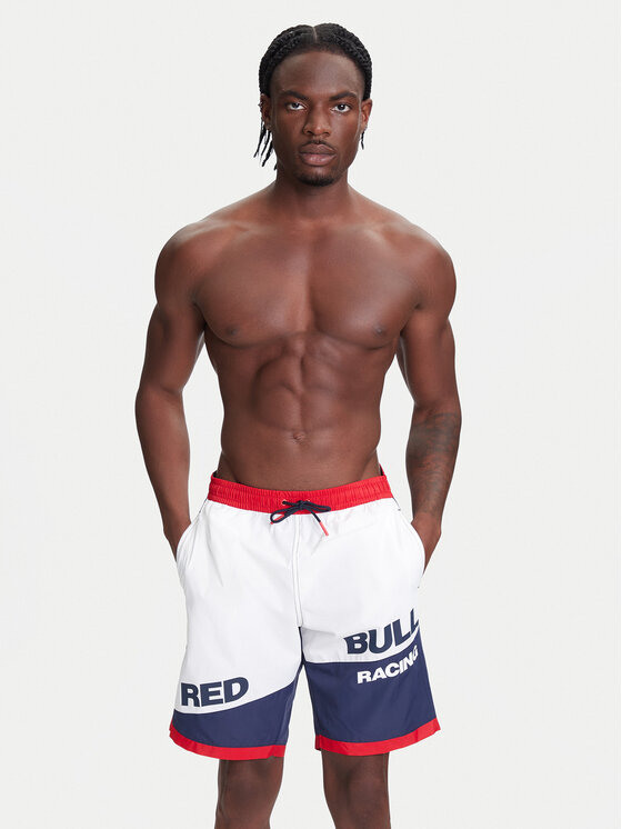 Pepe Jeans Pepe Jeans Szorty kąpielowe Red Bull Racing Block Surfer RMB10004 Granatowy Regular Fit