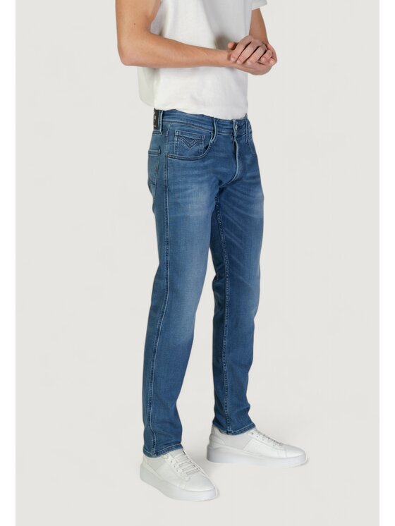 REPLAY REPLAY Chinosy M914.000.261 C39 Niebieski Slim Fit