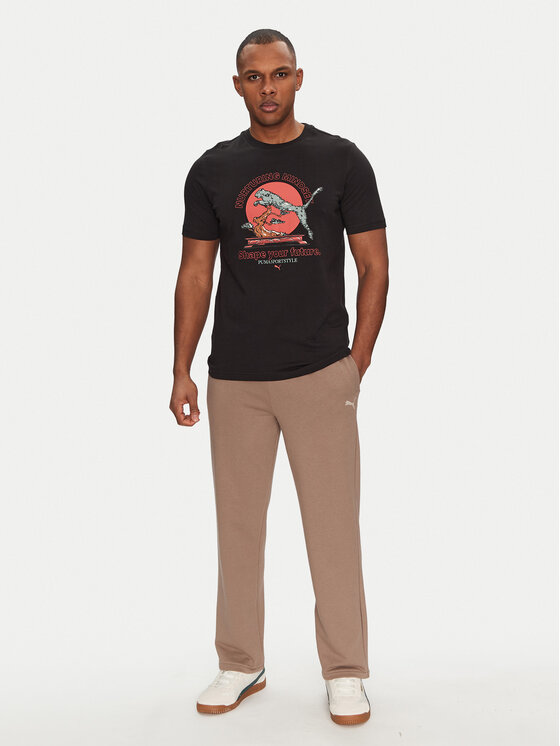 Puma Puma T-särk Bonsai 629634 Must Regular Fit