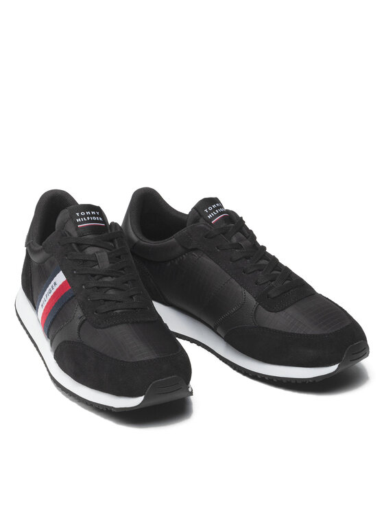 Tommy Hilfiger Tommy Hilfiger Sneakers Runner Lo Mix Ripstop FM0FM03737 Nero