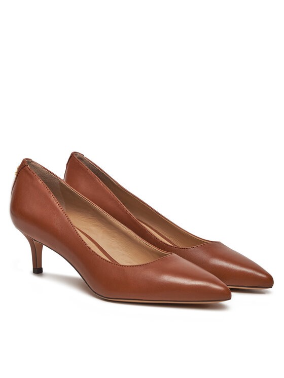 LAUREN RALPH LAUREN LAUREN RALPH LAUREN Čevlji z visoko peto 802940572002 Rjava