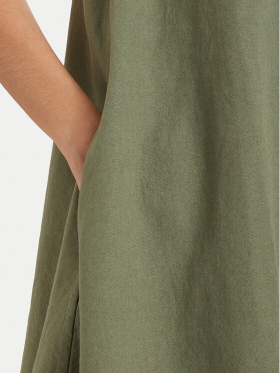 Tommy Jeans Tommy Jeans Vestito estivo DW0DW22343 Verde A-Line Fit