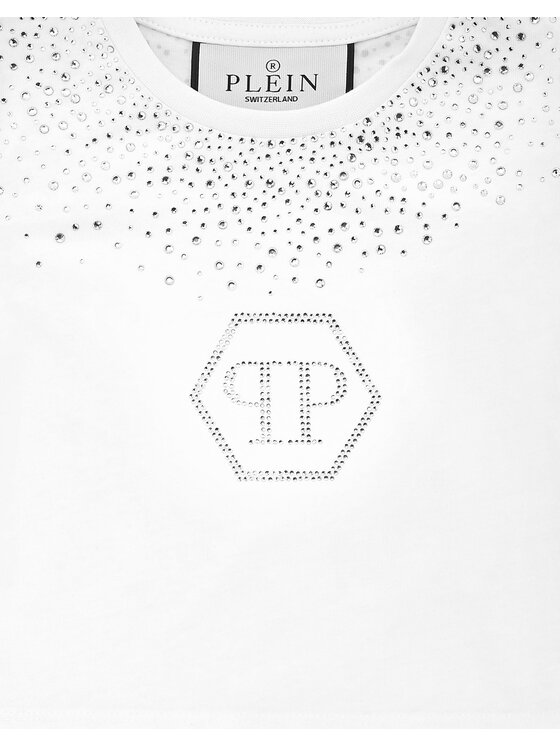 PHILIPP PLEIN PHILIPP PLEIN T-Shirt 28143 Biały Regular Fit