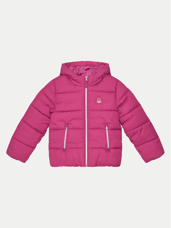 United Colors Of Benetton United Colors Of Benetton Žieminė striukė 2LETCN04Y Rožinė Regular Fit