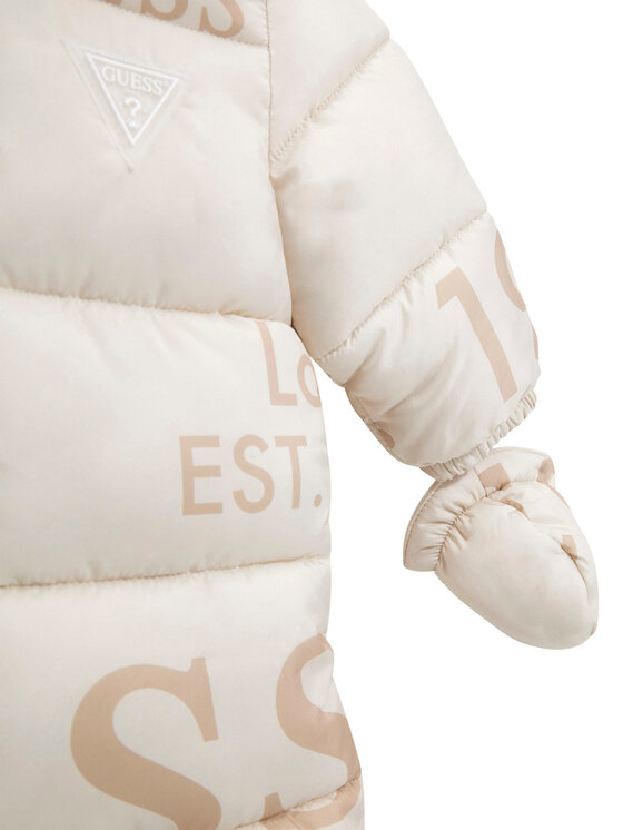 Guess Guess Βρεφικό φορμάκι εξόδου H5BW00 WCFM0 Εκρού Regular Fit