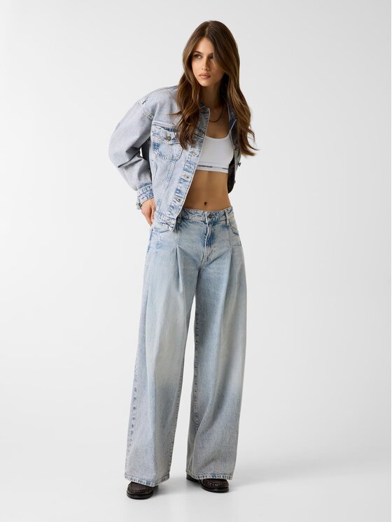 Guess Jeans Guess Jeans Jeans W6GA2U D5M57 Blu Wide Leg