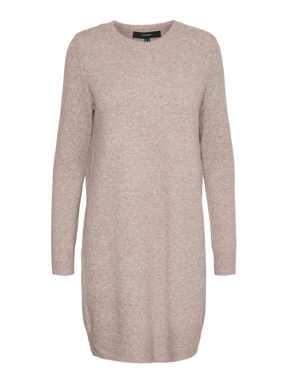 Vero Moda Vero Moda Džemper haljina 10215523 Bež Relaxed Fit