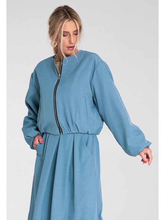 FIGL FIGL Μπόμπερ μπουφάν M1198 Μπλε Regular Fit