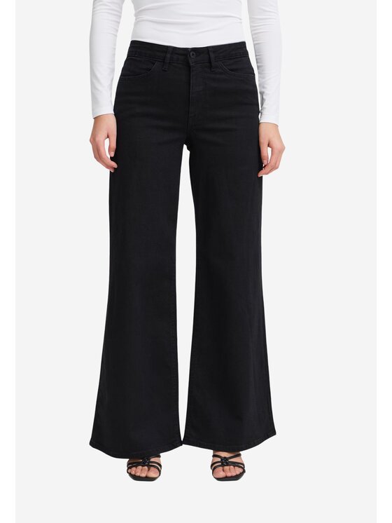 ICHI ICHI Jeans Ihtwiggy wide Nero Regular Fit
