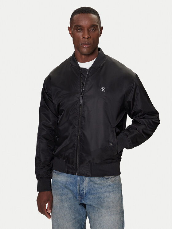 Calvin Klein Jeans Calvin Klein Jeans Bomber striukė LV04RC526G Juoda Regular Fit