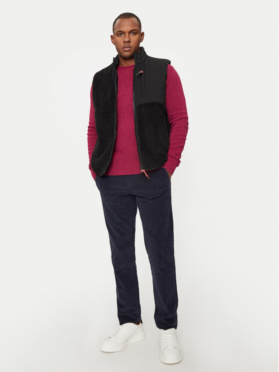 United Colors Of Benetton United Colors Of Benetton Kamizelka 2LNEUJ00J Czarny Slim Fit