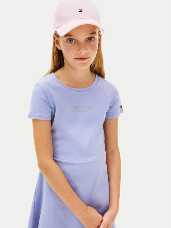 Tommy Hilfiger Tommy Hilfiger Každodenní šaty Skater KG0KG09284 Modrá Regular Fit