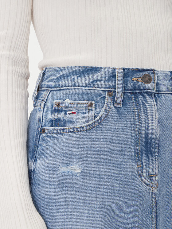 Tommy Jeans Tommy Jeans Džínová sukně Claire Midi Skirt Bi8036 DW0DW21292 Modrá Regular Fit