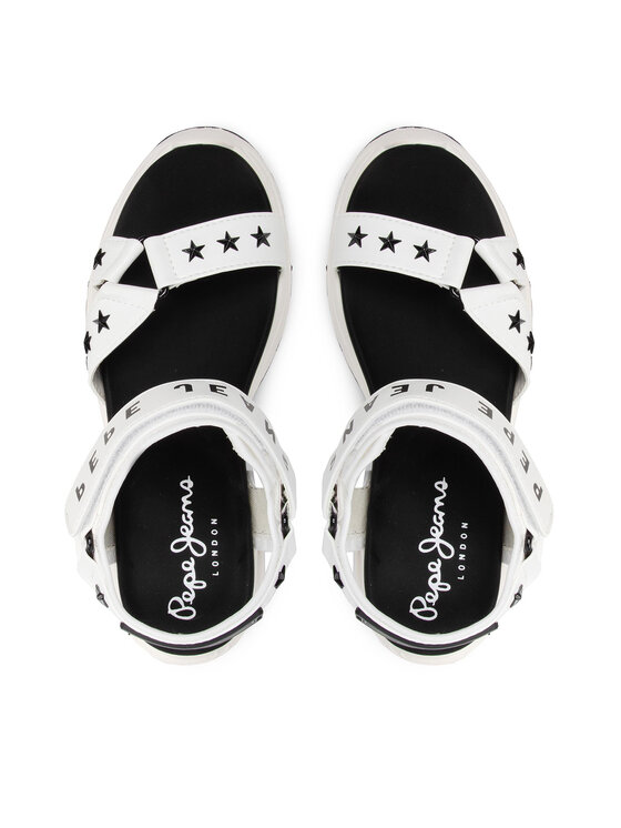 Pepe Jeans Pepe Jeans Sandały Grub Star PLS90567 Biały