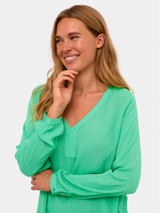 Kaffe Kaffe Bluzka Amber 501032 Zielony Regular Fit