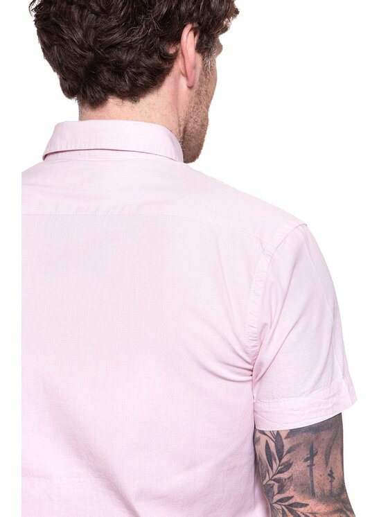 Wrangler Wrangler Camicia SS 1PKT BUTTON DOWN Rosa Slim Fit