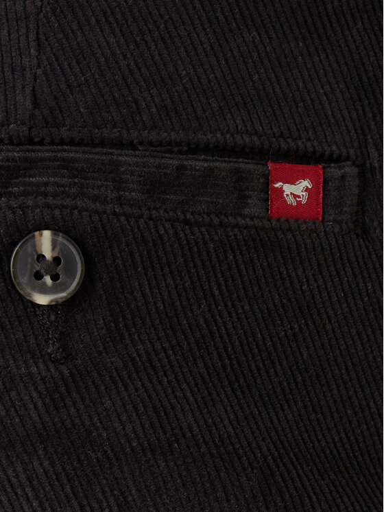 Mustang Mustang Bavlnené nohavice Tramper 1016829 Čierna Straight Fit