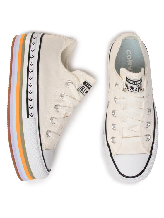 Converse Converse Sneakers aus Stoff Ctas Platform Layer Ox 567847C Beige