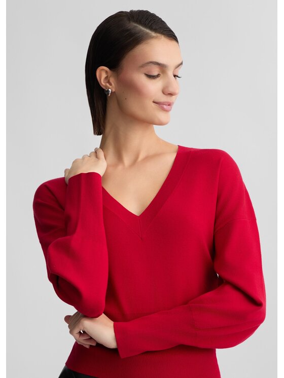 Liu Jo Liu Jo Maglione CA5309MS99EX0644 Rosso Regular Fit